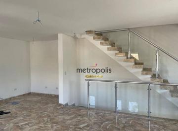 sala · Sobrado com 2 dormitórios à venda, 128 m² por R$ 735.000,00 - Vila Pires - Santo André/SP