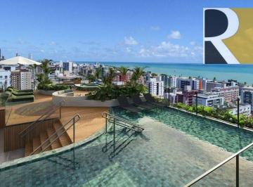 15dc6fbaeb8857cf053e9a8e50bd55b873fe7b0e · Apartamento com 2 dormitórios à venda, 50 m² por R$ 614.000,00 - Cabo Branco - João Pessoa/PB