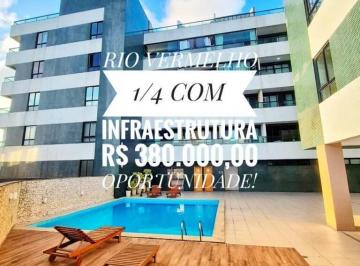Apartamento · 51m² · 1 Quarto · 1 Vaga · RIO VERMELHO 1/4 PISCINA VARANDA OPORTUNIDADE ! R$ 360.000,00 SALVADOR BA