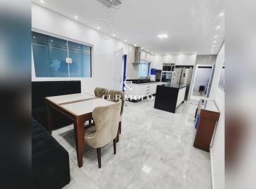 Casa · 180m² · 3 Quartos · 4 Vagas · Viva com conforto e espaço em Mauá: Belíssimo sobrado com 3 Dorms 4 Vagas Área gourmet com churrasqu