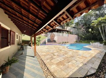 Casa · 412m² · 3 Quartos · 8 Vagas · Casa no Cond. Chácara dos Lagos - Térrea 3 suítes, anexo gourmet, piscina e