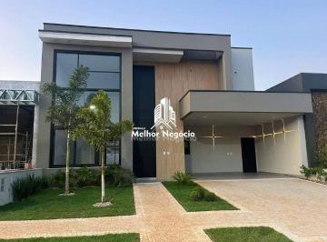 Casa · 186m² · 3 Quartos · 4 Vagas · Casa à venda com 03 quartos (3 suítes), no Condomínio Residencial Royal Garden em Paulínia/SP