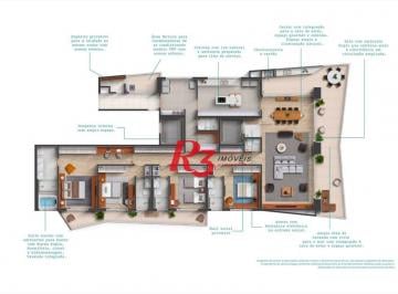 56073a927fffdcc5ae0669d704496138b01ecbcc · Apartamento com 4 suítes de frente para o mar no Gonzaga em Santos à venda, 315 m² por R$ 5.900.000 