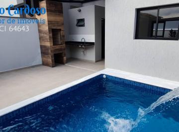 Casa · 90m² · 2 Quartos · 2 Vagas · SOBRADO EM CONDOMÍNIO FECHADO PISCINA PRIVATIVA Á 180M MAR ITANHAÉM SP