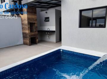 Casa · 90m² · 2 Quartos · 2 Vagas · SOBRADO EM CONDOMÍNIO FECHADO PISCINA PRIVATIVA Á 180M MAR ITANHAÉM SP