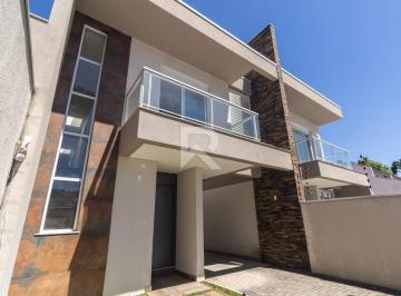 Casa · 180m² · 4 Quartos · 4 Vagas · Sobrado Moderno com Quintal 4 quartos e 4 vagas – Vista Alegre – Curitiba/PR