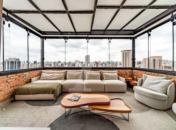 Apartamento · 150m² · 2 Quartos · 1 Vaga · Cobertura com vista de tirar o fôlego e terraço perfeito para receber amigos, no Itaim Bibi.