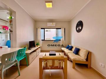 a923f1cace0939cb5d2b7805fa6604b68e48ed42 · Apartamento reformado á venda na praia do Tombo no Guarujá I Omega Imoveis