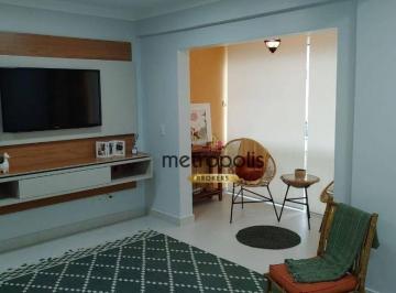 Sala e varanda · Apartamento à venda, 87 m² por R$ 450.000,00 - Jardim Três Marias - Guarujá/SP