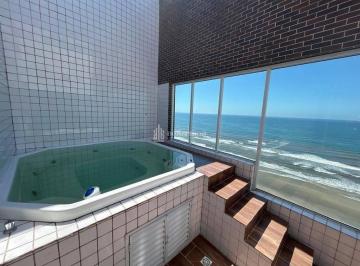 Apartamento · 146m² · 3 Quartos · 3 Vagas · COBERTURA DUPLEX FRENTE MAR !! APENAS R$ 620 MIL DE ENTRADA 3DORM 2SUITES 3VAGAS