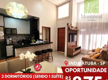 Casa de 3 quartos, Indaiatuba · Casa A Venda Condomínio Montreal Residence - Indaiatuba - SP!