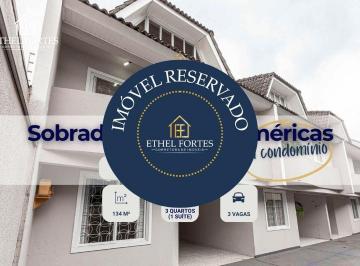 Casa de 3 quartos, Curitiba · Sobrado 3 quartos à venda em condomínio, no Jardim das Américas