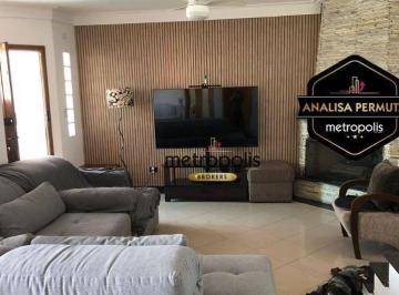 Sala · Sobrado com 3 dormitórios à venda, 201 m² por R$ 958.000,00 - Parque das Nações - Santo André/SP