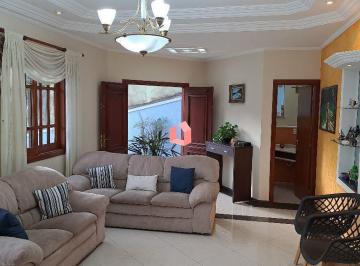 sala de estar com lavabo · Pq Espacial-SBC-SP-Sobrado luxo c/04 dormitórios sendo 02 suites, 07 vagas de garagem ,TE 306,0m2 ,A