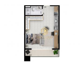 Apartamento · 39m² · 1 Quarto · 1 Vaga · Apartamento em Esplanada Independência, Taubaté/SP de 39m² 1 quartos à venda por R$ 349.000,00