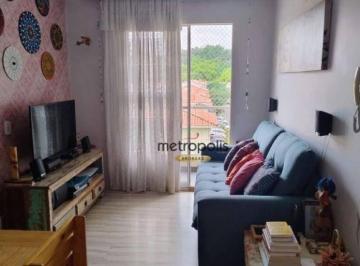 sala · Apartamento com 2 dormitórios à venda, 59 m² por R$ 380.000,00 - Utinga - Santo André/SP