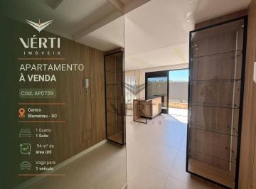 38190383b6e17e1d6a592861ff713452a2f5ae97 · Apartamento com 1 dormitório à venda, 94 m² por R$ 580.000,00 - Centro - Blumenau/SC