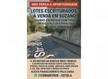 Terreno , Ribeirão Pires · LOTES À VENDA – ENTRADA TANAKA – RUA NHONHO DE LIMA – PALMEIRA SUZANO