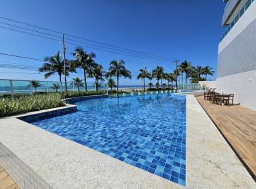 Apartamento de 2 quartos, Praia Grande · VISTA MAR no Caiçara!! Fino acabamento 2 Suites, 2 vagas, completo! - Praia Grande