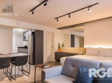 Apartamento · 42m² · 1 Quarto · Studio com localização no Centro Histórico de Porto Alegre, uma das ruas mais ch