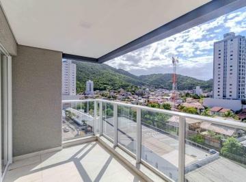 Vista da sacada de uma unidade de 89 m² do prédio, de planta espelhada (foto real) · Apartamento à venda no Edifício L’Aquamarine Residence