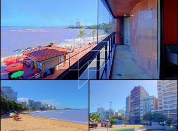Foto 01 · Apartamento de 3 quartos à venda, de frente para a Praia da Areia Preta, varanda com fechamento, dep