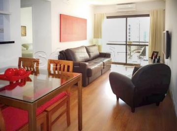 Apartamento · 45m² · 1 Quarto · 1 Vaga · Flat mobiliado no Itaim Bibi com varanda e serviços | 45m² próximo à Faria Lima