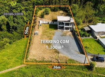 ceac32d1617a37cb83e2b6957e55ca2e84ce98c2 · Terreno com 1.300m² mais Casa em Construção de 220m² a Venda no Bairro Belchior Central, Gaspar SC