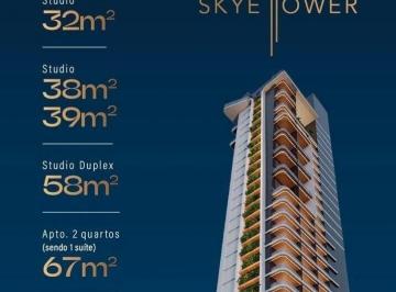 Apartamento · 38m² · 2 Quartos · EDIFICIO - SKYE TOWER: Compacto, funcional e bem localizado em Belém