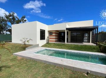 Área de Lazer/Piscina · Casa moderna à venda - Condomínio Estancia Quintas da Alvorada - Jardim Botânico