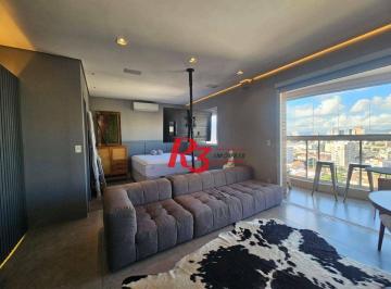 c93e3a93a94929bc2f54306360f8cbed5f481bd2 · Studio com 1 dormitório à venda, 45 m² por R$ 680.000,00 - Campo Grande - Santos/SP