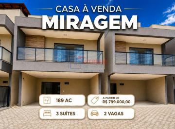 Casa · 189m² · 3 Quartos · 2 Vagas · Casa 3 suítes no Miragem - Lauro de Freitas - Ba