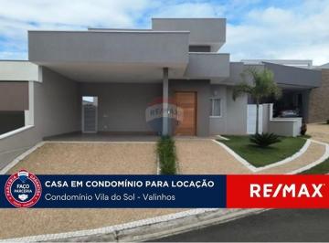 Casa · 187m² · 3 Quartos · 4 Vagas · Casa para alugar, 187m² - R$ 9.900,00, Condomínio Vila do Sol, Valinhos/SP.