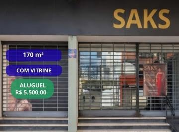 Comercial · 170m² · 4 Quartos · Loja Térrea, 4 ambientes, com vitrine, depósito, e copa, próximo ao Calçadão no