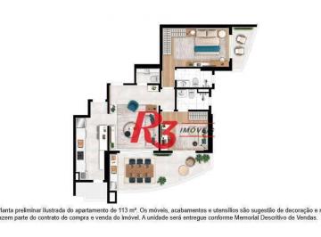 490f5d28198680228f9ed8d35625d9cafde6b046 · Apartamento com 2 dormitórios à venda, 113 m² por R$ 2.350.000,00 - Ponta da Praia - Santos/SP