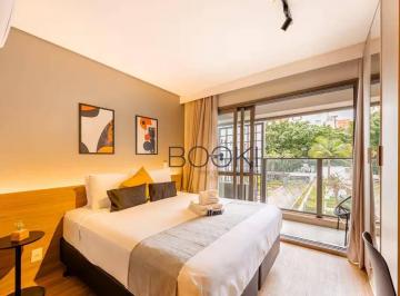 Dormitório e Varanda · Studio com 1 dormitório, 24 m² - venda por R$ 470.000 ou aluguel por R$ 4.500/ano - Campo Belo - São