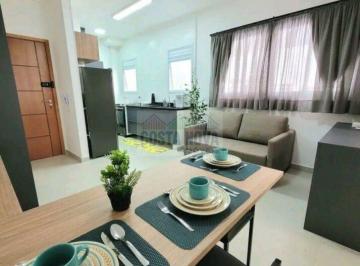 Apartamento · 36m² · 1 Quarto · 1 Vaga · Studio à venda, mobiliado, 1 banheiro, 1 vaga, a uma quadra da praia no José Menino, em Santos