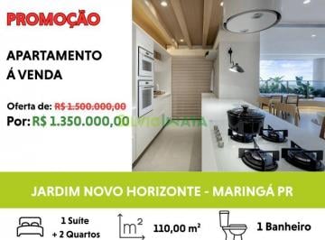 Apartamento · 110m² · 3 Quartos · 2 Vagas · VENDA | Apartamento, com 3 dormitórios em Jardim Aclimação, Maringá
