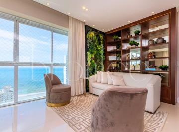 Apartamento de 4 quartos, Balneário Camboriú · APARTAMENTO ANDAR ALTO VISTA MAR FINAMENTE MOBILIADO NO SERENDIPITY EMBRAED
