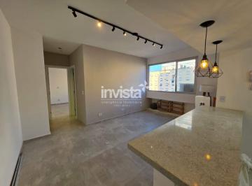 Apartamento · 60m² · 1 Quarto · 1 Vaga · Apartamento reformado à venda no Embaré – Santos | Porteira fechada | Quadra da praia | 1 suíte | Va