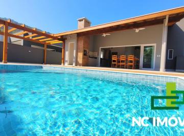 Casa · 200m² · 3 Quartos · 4 Vagas · Locação Por Temporada | Linda Casa Nova e Moderna no Condomínio Mar Verde