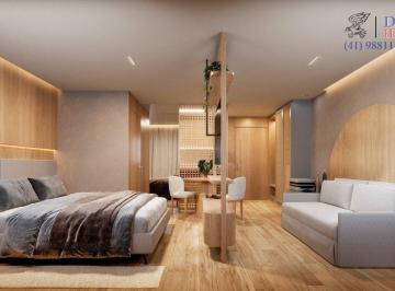 suite · Apartamento Duplex de 147.03m² no bairro Batel, com 3 suítes, 4 banheiros e 2 vagas de garagem