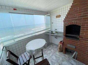 Apartamento de 2 quartos, Mongaguá · Apartamento Frente mar com varanda com Churrasqueira