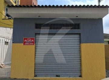 Comercial , São Paulo · Salão comercial medindo 30 m² com banheiro e porta de aço.