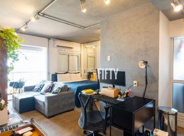 ddcdcea4ac523fcf25cc451a5d06fbe35b6bdf79 · Apartamento com 1 dormitório à venda, 45 m² por R$ 750.000,00 - Brooklin Paulista - São Paulo/SP
