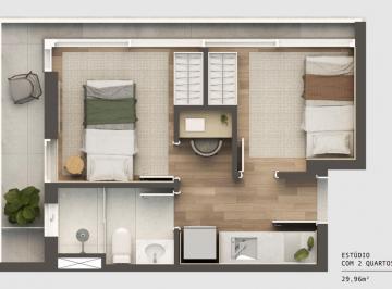 Apartamento de 1 quarto, Curitiba · CONHEÇA O STUDIO 01 - MORE OU INVISTA A 5 PASSOS DA PUC - STUDIOS OU DUPLEX