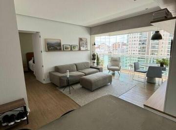 Apartamento · 59m² · 1 Quarto · 1 Vaga · Apartamento com 59 m², 1 Dormitório, sendo 1 suíte, Mobiliado, Varanda integrada ao living, 1 Vaga