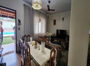 Sala de estar/jantar · CASA TÉRREA A VENDA-  5 QUARTOS - 1.000M²A.T, 351M²A.C - R$1.365.000.00 - CONDOMÍNIO TERESA CRISTINA