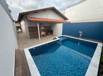 Casa de 2 quartos, Itanhaém · Casa nova com piscina com 2 dormitórios aceita financiamento bancário