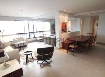 Salas de Estar e Jantar · Apartamento com 2 dormitórios para alugar, 122 m² por R$ 13.480,00/mês - Jardim Paulista - São Paulo